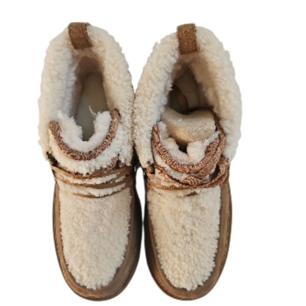 UGG Classic New Heights Lace Up Chestnut Boot Womens Size 12 S/N 1167772 NEW - Picture 5 of 9